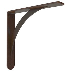10in H x 10in D | Powder Coated Bronze | Low Profile Stainless Steel Countertop Support Bracket