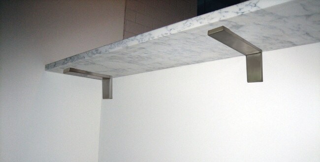 Low Profile Stainless Steel Granite Countertop Support Bracket CSBPR Series | CSBPR-PARENT