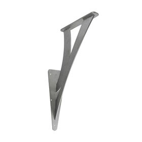 11-1/2in x 20in | Stainless Steel Finish | Vertical Face or Wall Mount | 304 Grade Stainless Steel | Elevated Steel Countertop Support Bracket