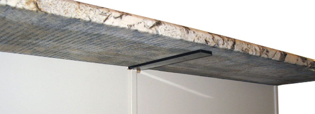 Floating Countertop Support Post 1/4in Thick | CSB24-HY-PARENT