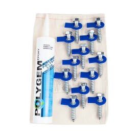 Countertop Bracket Fast Kit 12-1/4" X2-1/2" Large Screw &Silicone Adhesive