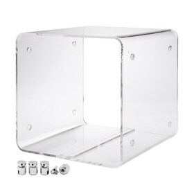 12"D X 12"L X 12"H Clear Cable Mount Display Cube Kit