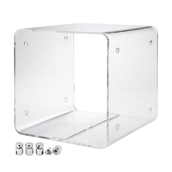12"D X 12"L X 12"H Clear Cable Mount Display Cube Kit