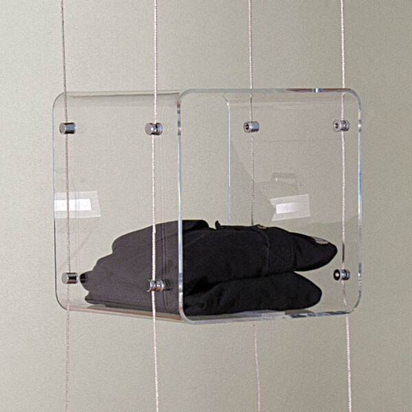 12"D X 12"L X 12"H Clear Cable Mount Display Cube Kit