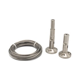 Floor to Ceiling Shelf Hardware Kit | Satin Chrome Finish