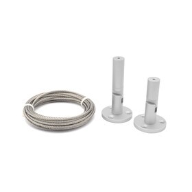 Satin Aluminum Finish Multi-Use Aluminum Signage Hardware Set
