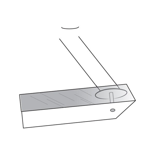 6-5/16in H x 3in Dia x 1/8in Thick | Brushed Stainless Finish 202 Grade Stainless Steel | Elevated Countertop Support Post