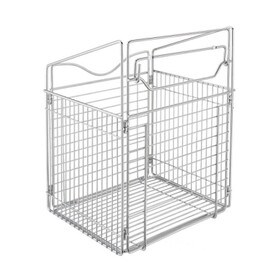 Rev-A-Shelf | Chrome Finish | Closet Tilt Out Hamper Basket