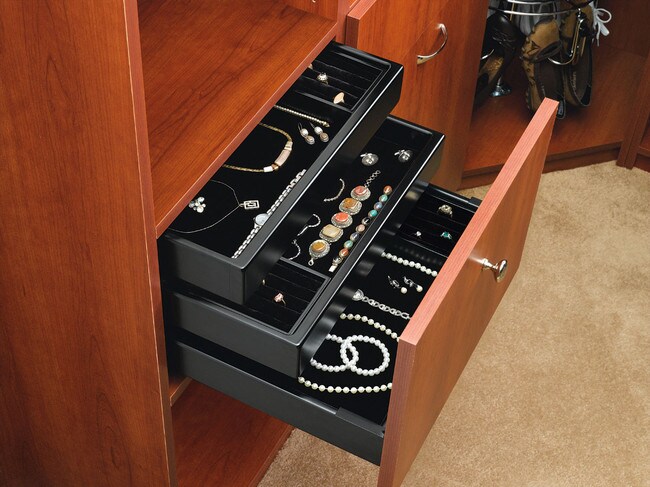 Rev-A-Shelf | 18in | Black | Small Undermount Jewelry Drawer