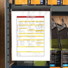 5in H x 6-3/4in Long | Open Short Side | Warehouse Price Tag Holder