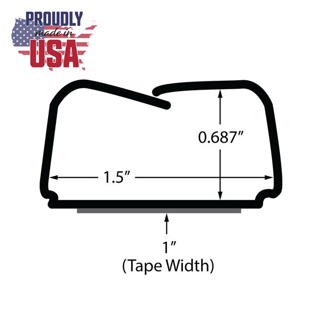 11/2" Wide White Wire Hider with Adhesive 6' Lengths