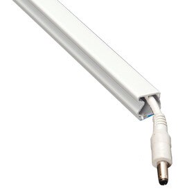 1/2" Wide White Snap Latching Duct with Adhesive - 6' Lengths