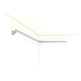 Orac Decor | Duropolymer Polystyrene Crown Moulding | Primed White | 1-3/8in H x 1-1/8in Proj x 1-1/2in Face