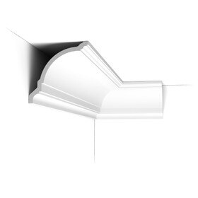 Orac Decor | Duropolymer Polystyrene Crown Moulding | Primed White | Face 8-1/8in