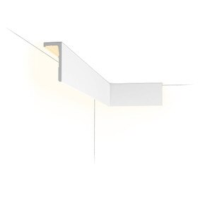 Orac | Duropolymer Polystyrene Crown Ledge Moulding | Primed White | 3-3/4in Height