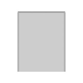 Orac Decor | High Impact Polystyrene Plinth Block | Primed White | 4-3/8in H x 2-3/4in W