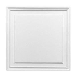 Orac Decor | High Density Polyurethane Door Panel | Primed White | 21-5/8in H x 21-5/8in W