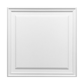 Orac Decor | Duropolymer Polystyrene Door Panel | Primed White | 21-5/8in H x 21-5/8in W