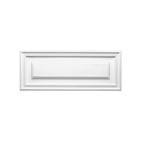 Orac Decor | Duropolymer Polystyrene Door Panel | Primed White | 8-5/8in H x 21-5/8in W