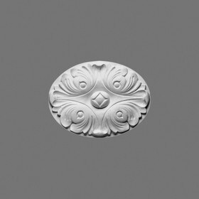 Orac Decor | High Density Polyurethane Decorative Element | Primed White | 6-1/8in W x 4-1/2in H