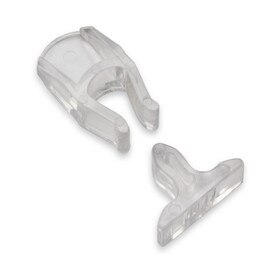 1 5/16" X 5/8" Clear Acrylic Door Catch