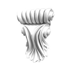 4" Wide x 5-1/2" High Primed White Polyurethane Corbel