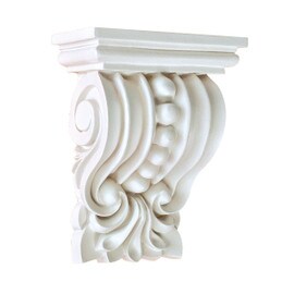 4-1/8" Wide x 5-3/4" High Primed White Polyurethane Corbel