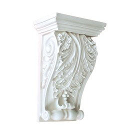 5-3/16" Wide x 8-1/4" High Primed White Polyurethane Corbel