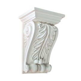 6-3/16" Wide x 9-3/8" High Primed White Polyurethane Corbel