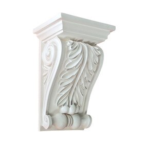 6-3/16" Wide x 9-3/8" High Primed White Polyurethane Corbel