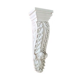 5-13/16" Wide x 17-3/8" High Primed White Polyurethane Corbel