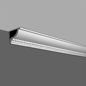 4in Face x 2-13/16in H x 2-13/16in Proj | Primed White Polyurethane | Crown Moulding
