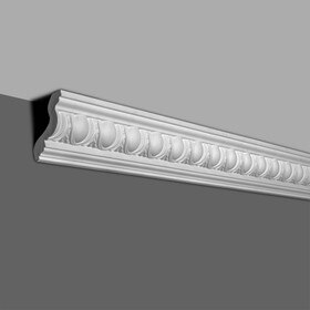 4in Face x 3-1/8in H x 2-9/16in Proj | Primed White Polyurethane | Crown Moulding