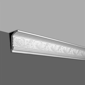 5in Face x 4-1/2in H x 2-1/2in Proj | Primed White Polyurethane | Crown Moulding