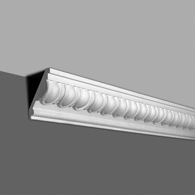 5-1/4in Face x 4-3/4in H x 2-3/8in Proj | Primed White Polyurethane | Crown Moulding