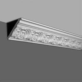 5-1/2in Face x 3-3/4in H x 4-1/8in Proj | Primed White Polyurethane | Crown Moulding