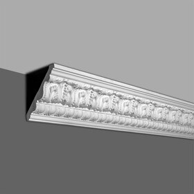 6in Face x 4-1/2in H x 3-15/16in Proj | Primed White Polyurethane | Crown Moulding
