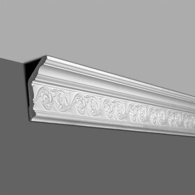 6in Face x 5-1/2in H x 2-3/8in Proj | Primed White Polyurethane | Crown Moulding