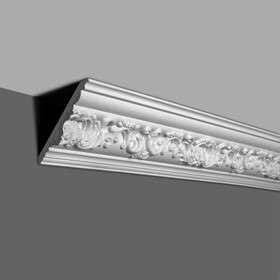 6-1/2in Face x 4-1/2in H x 4-5/8in Proj | Primed White Polyurethane | Crown Moulding