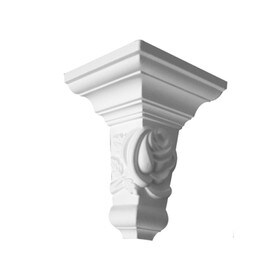 5-1/2in H x 3-3/4in Proj | Primed White Polyurethane | Crown Moulding | Outside Corner