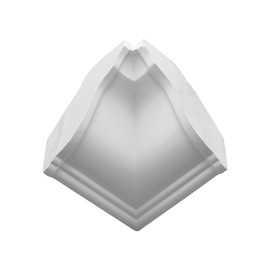 4in H x 5-1/4in Proj | Primed White Polyurethane | Crown Moulding | Inside Corner