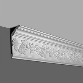 7-3/8in Face x 6-7/8in H x 2-3/4in Proj | Primed White Polyurethane | Crown Moulding