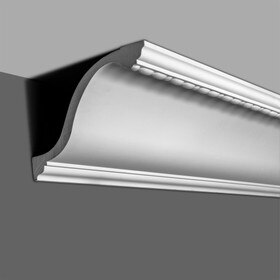 11-1/4in Face x 7in H x 8-7/8in Proj | Primed White Polyurethane | Crown Moulding