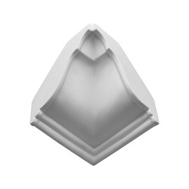 4-3/4in H x 6-3/4in Proj | Primed White Polyurethane | Crown Moulding | Inside Corner