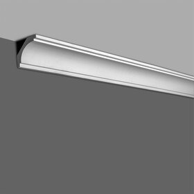 3-3/8in Face x 2-3/8in H x 2-3/8in Proj | Primed White Polyurethane | Crown Moulding