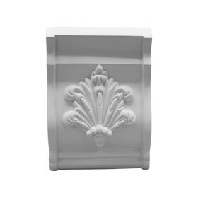 4-3/4in H x 4-3/4in Proj | Primed White Polyurethane | Crown Moulding | Edge Center