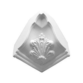 4-3/4in H x 6-1/2in Proj | Primed White Polyurethane | Crown Moulding | Inside Corner