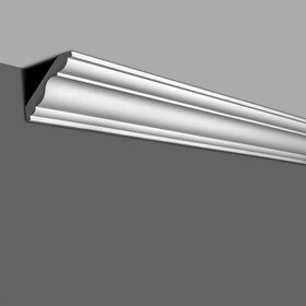 4-3/4in Face x 3-1/2in H x 3-1/8in Proj | Primed White Polyurethane | Crown Moulding