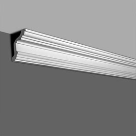 4-3/8in Face x 3-1/2in H x 2-9/16in Proj | Primed White Polyurethane | Crown Moulding