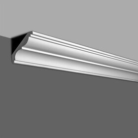 4-7/8in Face x 3-3/8in H x 3-1/2in Proj | Primed White Polyurethane | Crown Moulding